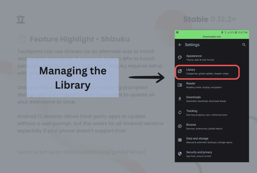 Managing the Library