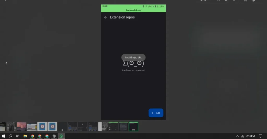 Handling Extension Download Errors