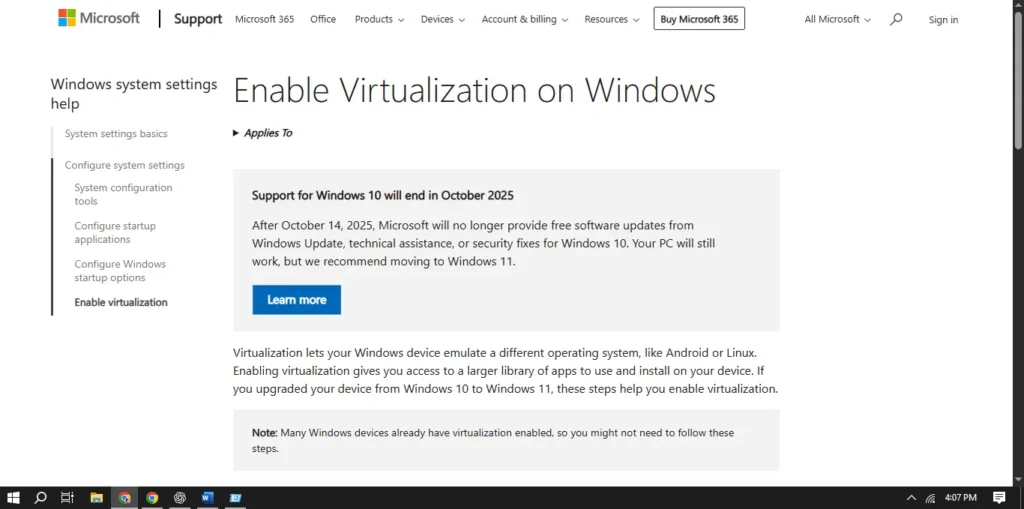 Enable Virtual Machine Platform in tachiyomi pc