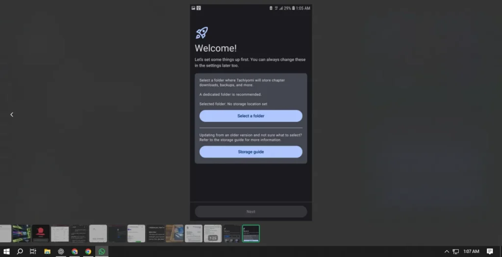 Setting a Dedicated Download Folder