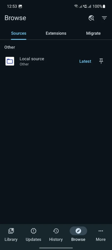 Tachiyomi Screenshots