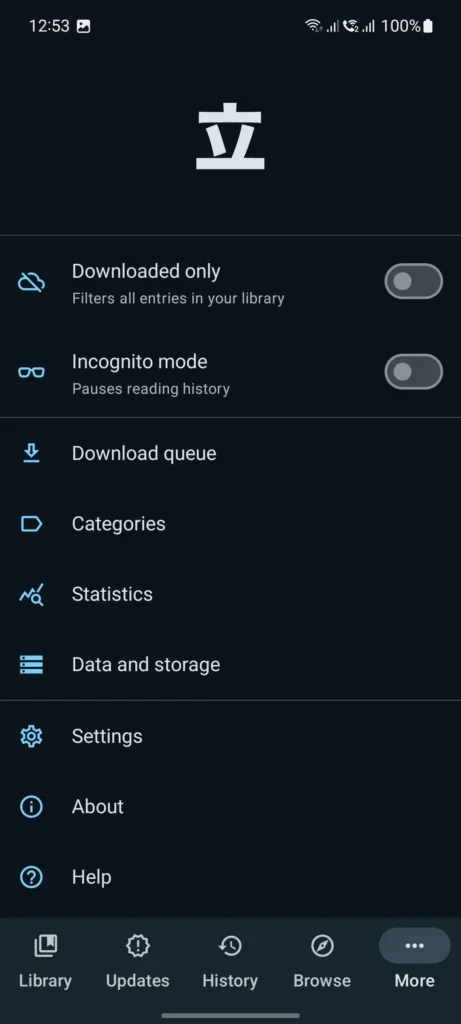 Tachiyomi Screenshots