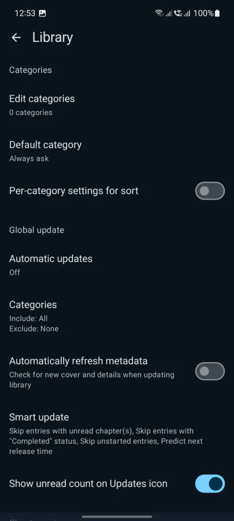 Tachiyomi Screenshots