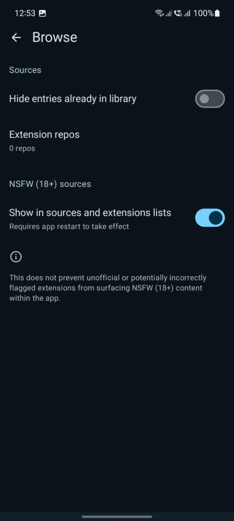 Tachiyomi Screenshots
